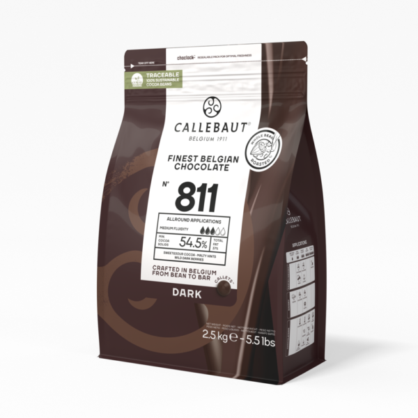 Czekolada ciemna belgijska 811NV 54,5% 2,5 kg Callebaut