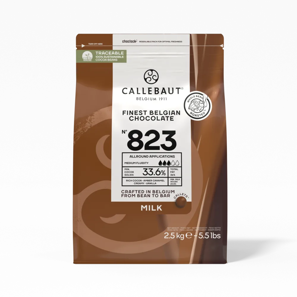 Czekolada mleczna belgijska 823NV 33,6% 2,5 kg Callebaut