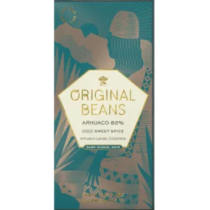 Arhuaco 82% szwajcarska ciemna czekolada z ziaren z Kolumbii 70g Original Beans