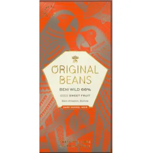 Beni Wild 66% szwajcarska ciemna czekolada z kakao z Boliwii 70g Original Beans