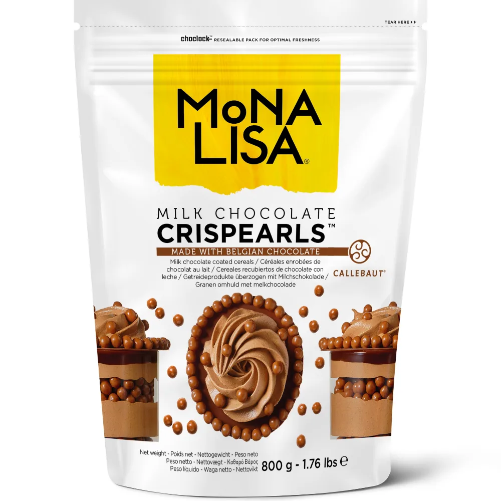 Crispearls perełki mleczna czekolada 800 g Mona Lisa